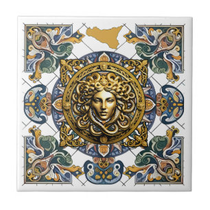 Carreau Motif sicilien de Sicile