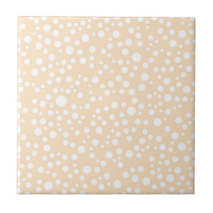 Carreau Motif simple blanc pointillé sur arrière - plan pê