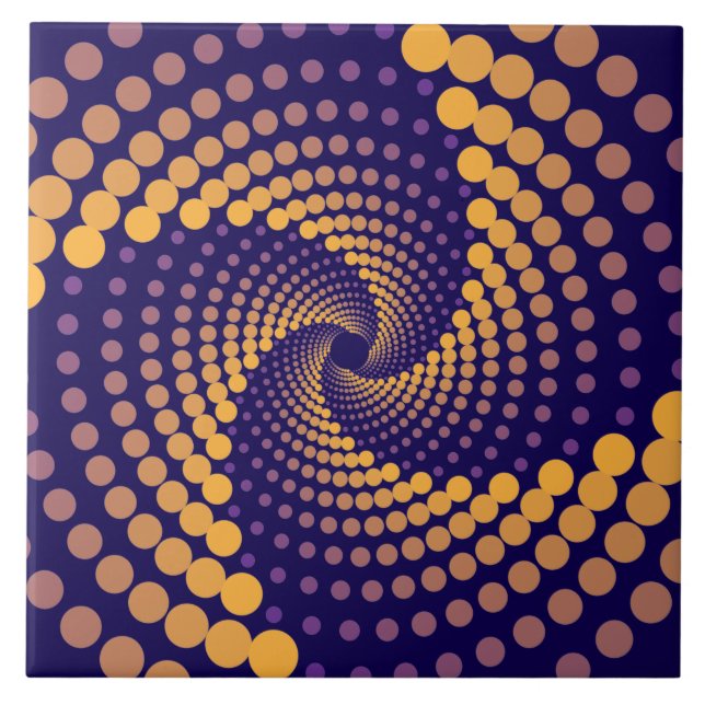 Carreau Motif spiral Vortex (Devant)
