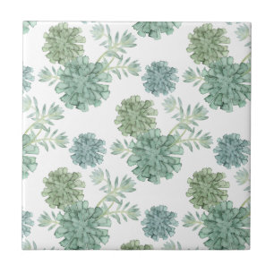 Carreau Motif succulent du bonheur   de plante