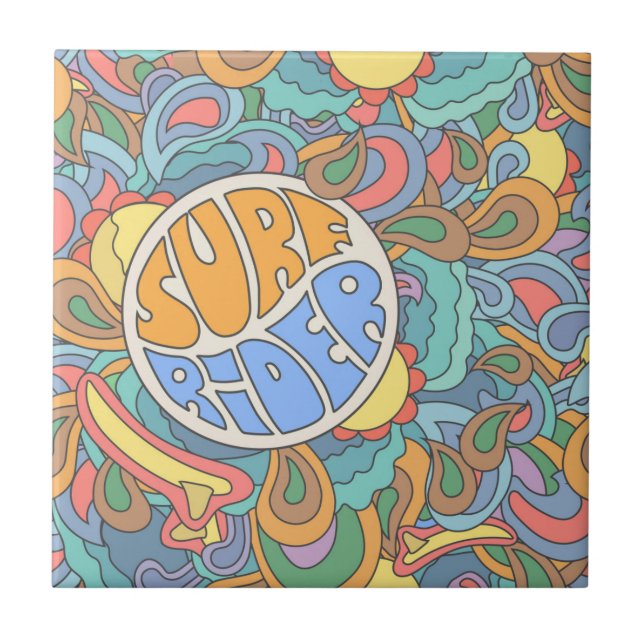 Carreau Motif Surf Rider (Devant)