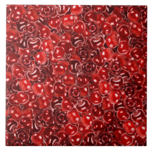 Carreau Motif Sweet Cherries