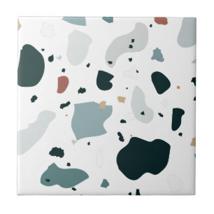 Carreau Motif Terrazzo Moderne – Mer abstraite du milieu d