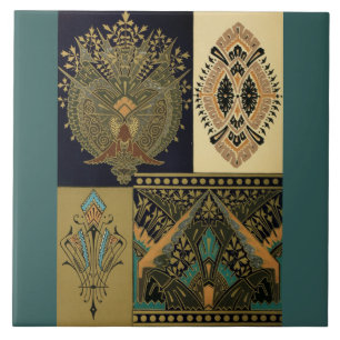 Carreau Motif textile Art nouveau Christopher