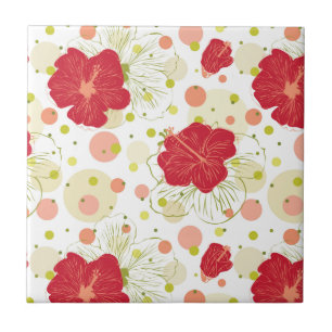 Carreau Motif tiré par la main de ketmie