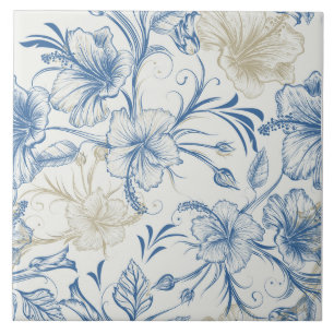Carreau Motif Toile-De-Jouy