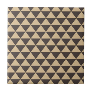 Carreau Motif triangle géométrique Brown foncé