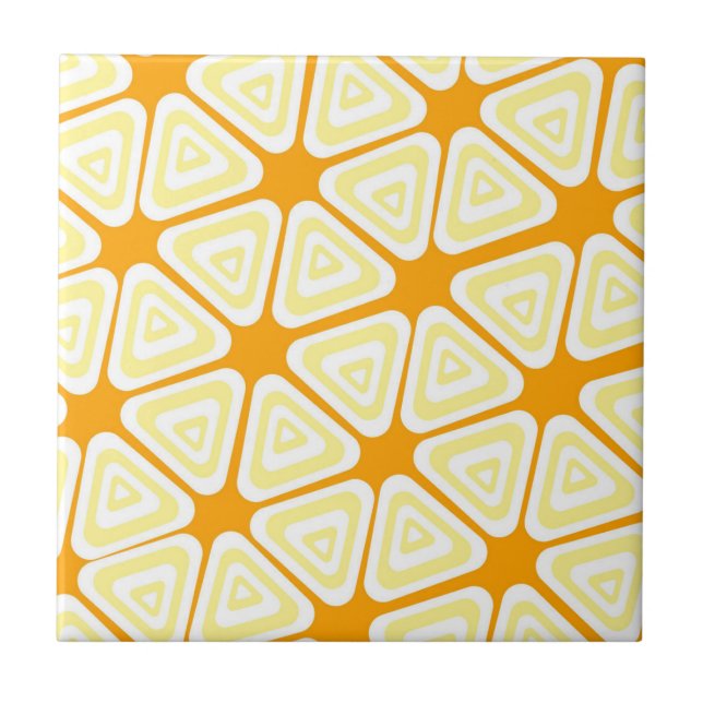 Carreau Motif triangle jaune (Devant)