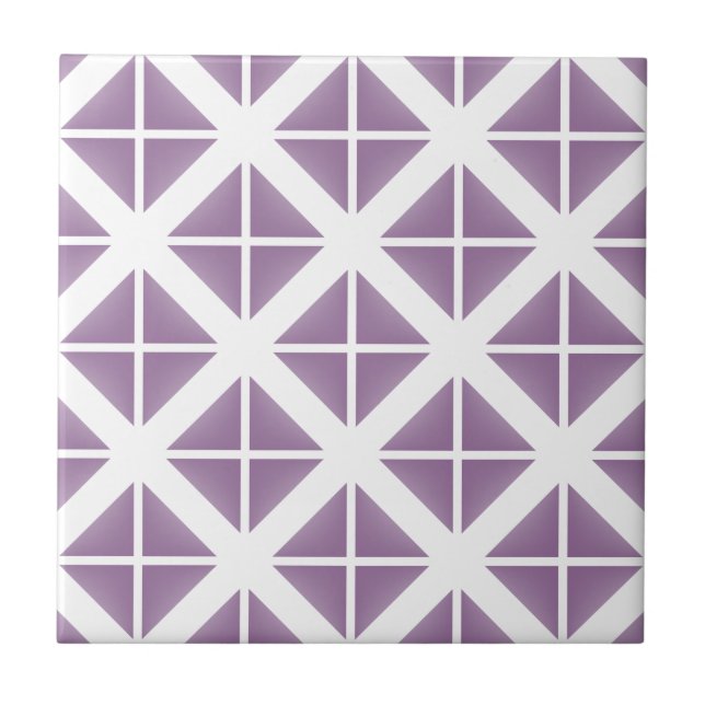 Carreau Motif triangle tendance violet (Devant)
