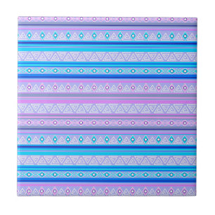Carreau motif tribal ethnique géométrique d'Amérindien