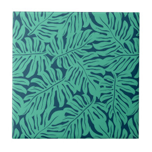 Carreau Motif tropical de feuille de Monstera