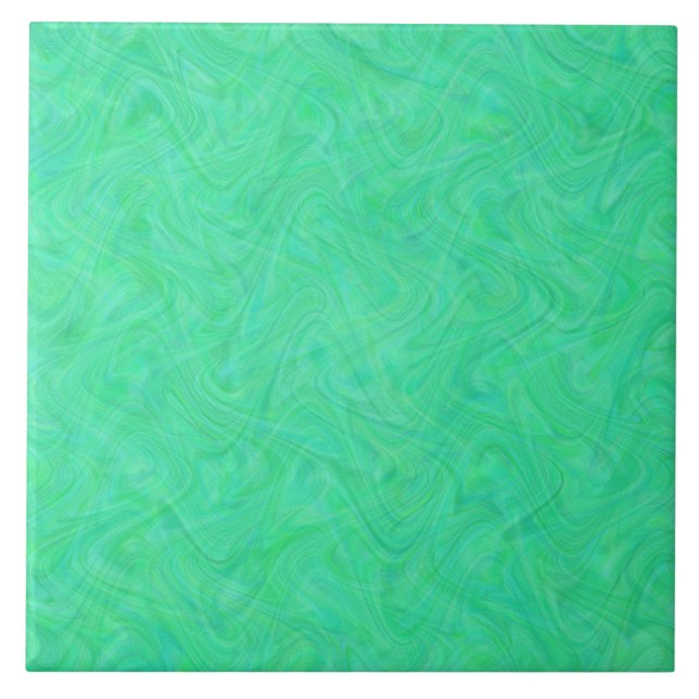 Carreau Motif vert bleu marbré (Devant)