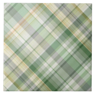 Carreau Motif vert de plaid