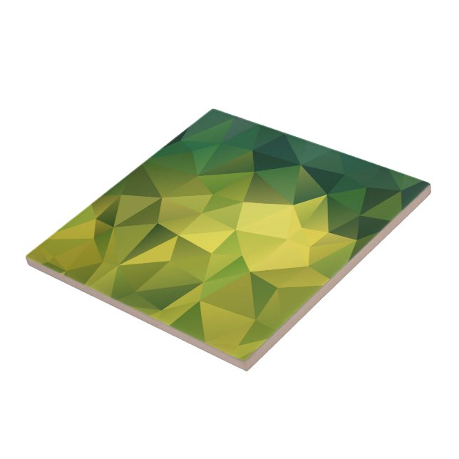 Carreau Motif vert jaune (Côté)