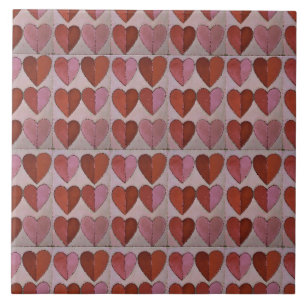 Carreau Motif vintage de coeur