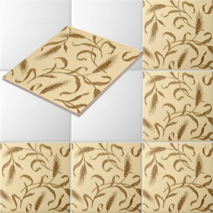 Carreau Motif vintage du blé de 1905