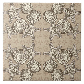 Carreau Motif Vintage Sea Shell Bounty