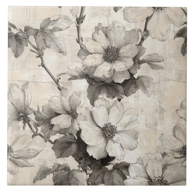 Carreau Motif William Morris (Devant)