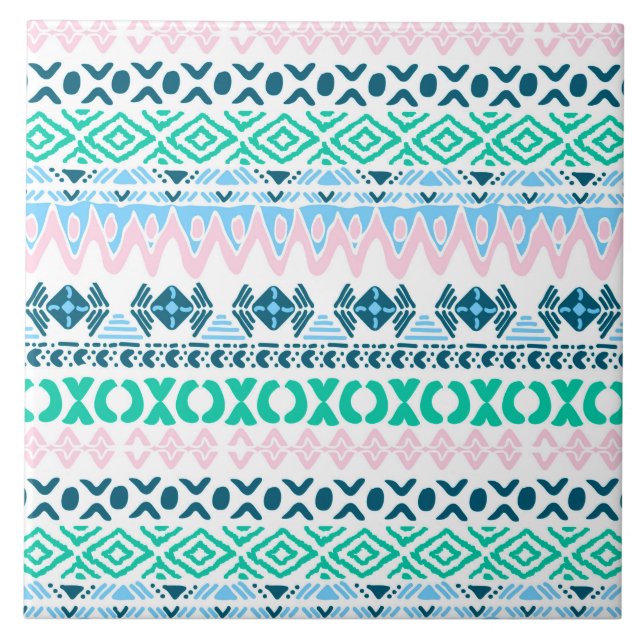 Carreau Motifs d'art pastel mignons (Devant)