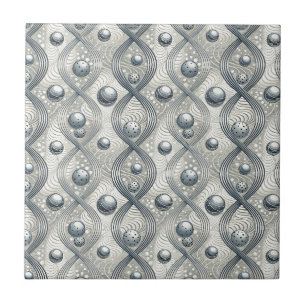 Carreau Motifs Sphères Vague Abstraits Modernes Futuristes