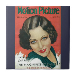 Carreau Motion Picture Février 1931 Gloria Swanson couvert