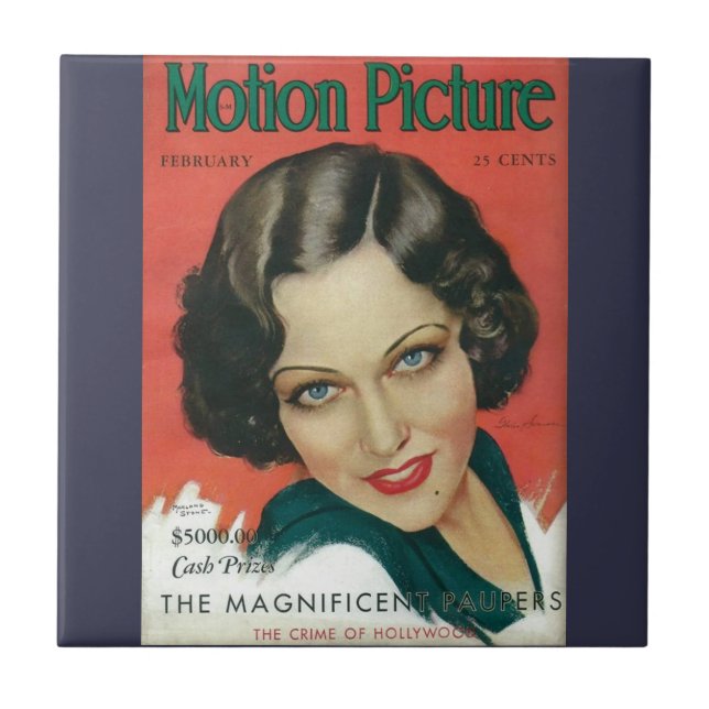 Carreau Motion Picture Février 1931 Gloria Swanson couvert (Devant)