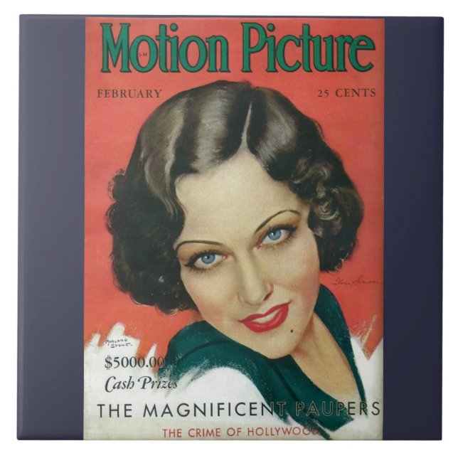 Carreau Motion Picture Février 1931 Gloria Swanson couvert (Devant)