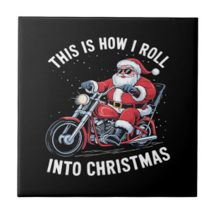 Carreau Moto de Père Noël Moto Noël Essenti