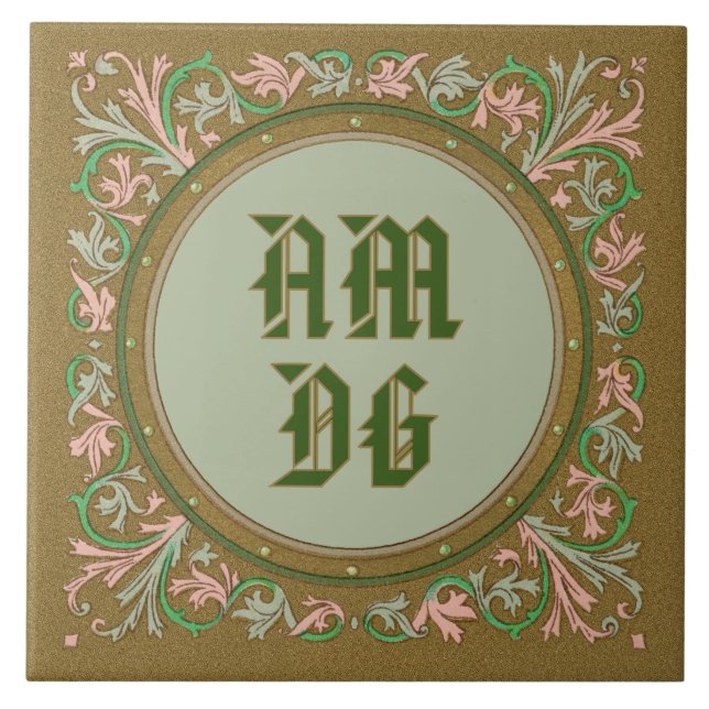 Carreau Moto jésuite de St Ignace (BK 50 ; Latin Abbrev.) (Devant)