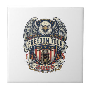 Carreau Moto Vintage Eagle Freedom Tour 2026