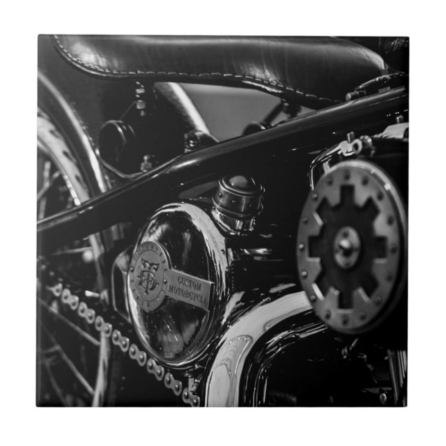 Carreau Motocyclette Motocyclette Motard Conduire Cavalier (Devant)