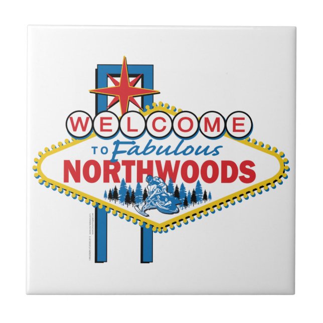 Carreau Motoneige/Bienvenue dans le fabuleux Northwoods (Devant)