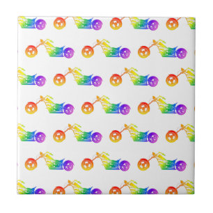 Carreau Motorcycle arc-en-ciel