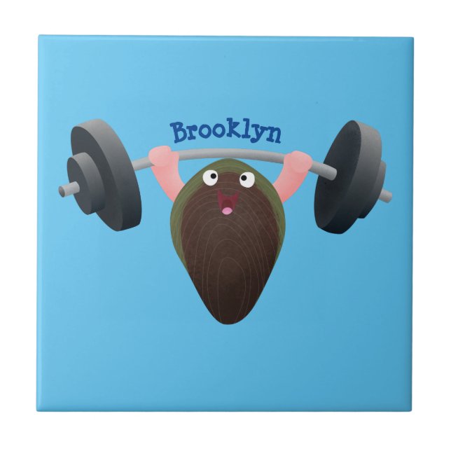 Carreau Moule amusante travaillant sur l'illustration de d (Devant)