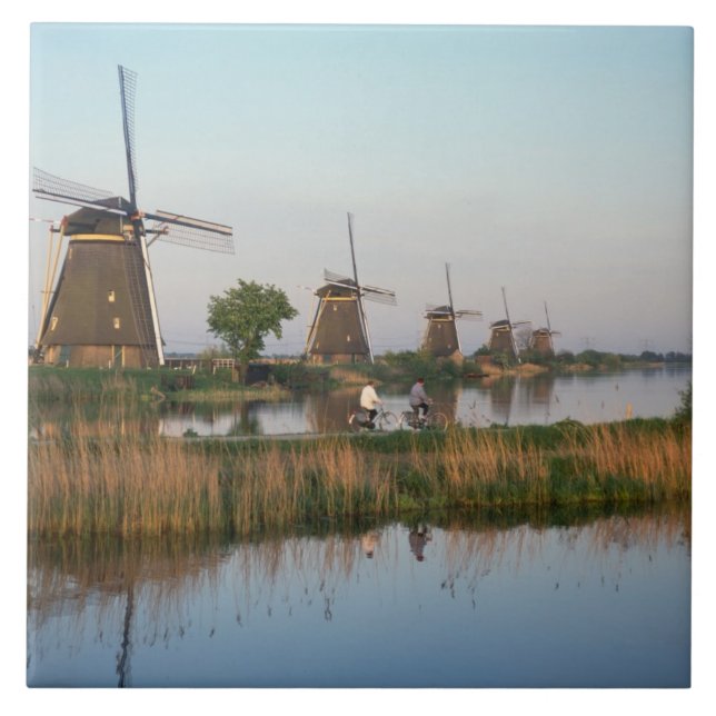 Carreau Moulins à vent, Kinderdijk, Pays-Bas (Devant)
