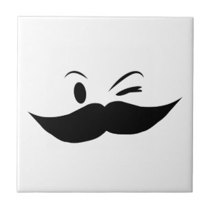 Carreau Moustache coquine