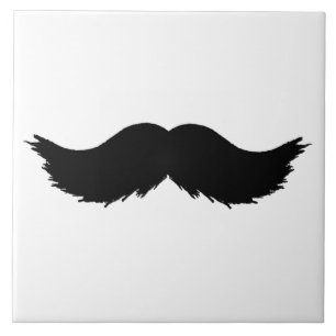 Carreau Moustache noire furtive