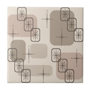 Carreau Moyen Siècle moderne Spoutnik Taupe