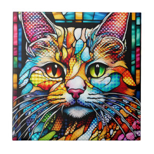 Carreau Multicolor Cat 708 Motif