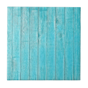 Carreau Mur de bois bleu turquoise Texture