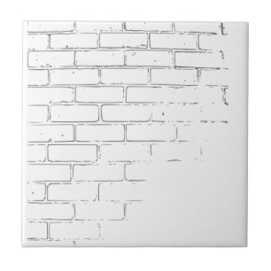 Carreau Mur de briques blanc de do-it-yourself pour écrir