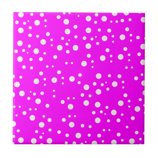 Carreau Mur uni rose fuchsia intense | Rose clair vif et l (Devant)