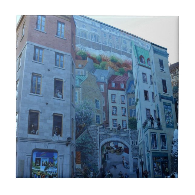 Carreau Mural à Old Québec, Québec, Canada (Devant)