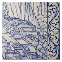 Murale en azulejo Machu Picchu 4 sur 6 Milieu droi