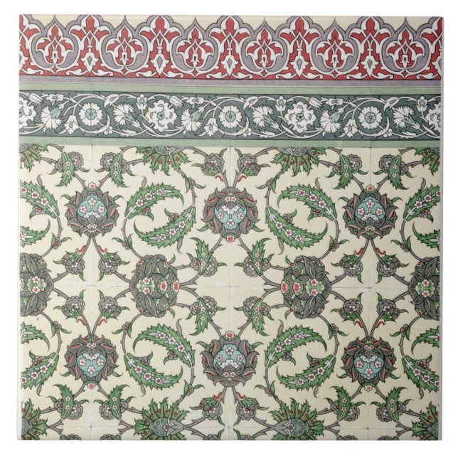 Carreau Murez les tuiles de la mosquée de Cheykhoun, de (Devant)