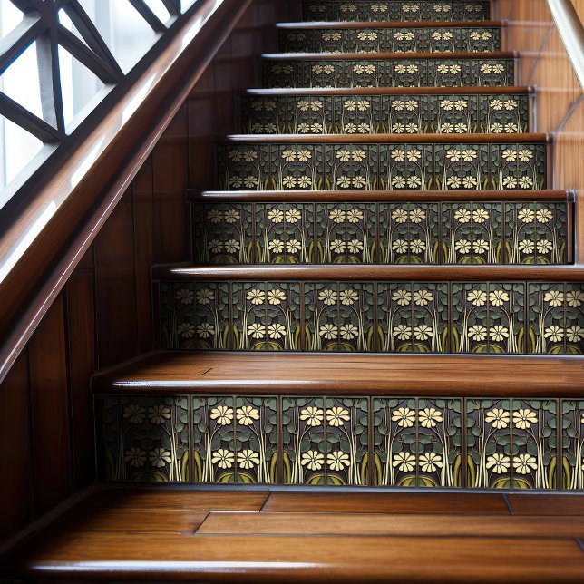 Carreau Murs Art Déco Floral Décor Art Nouveau (Créateur téléchargé)