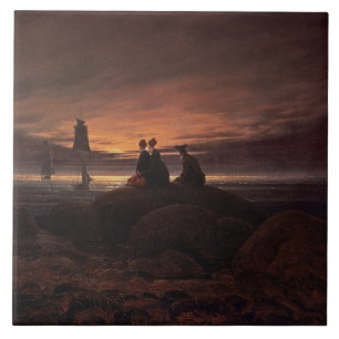 Carreau Musardez l'augmentation au-dessus de la mer, 1822