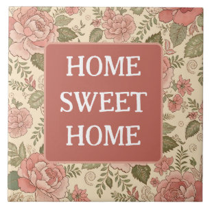 Carreau Muse Florale Poussiéreuse - Style Batik Rose Pouss
