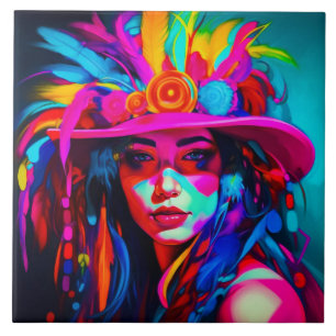 Carreau Muse vibrante