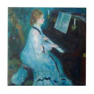 Carreau Musicien de piano Renoir Woman